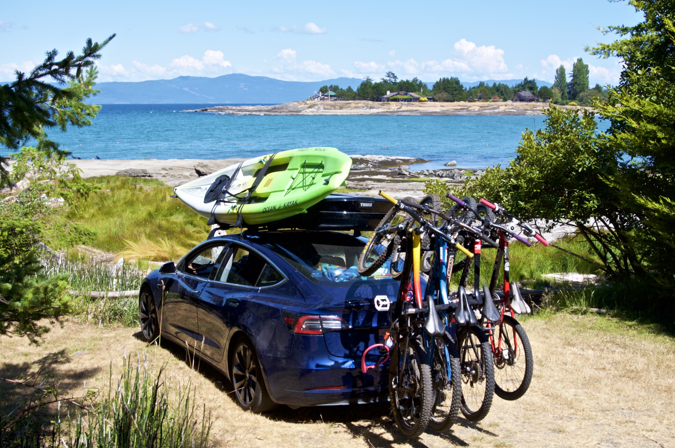 model 3 roof rack bike